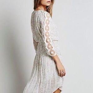 FREE PEOPLE * - Beige Charlotte Midi Short Dress